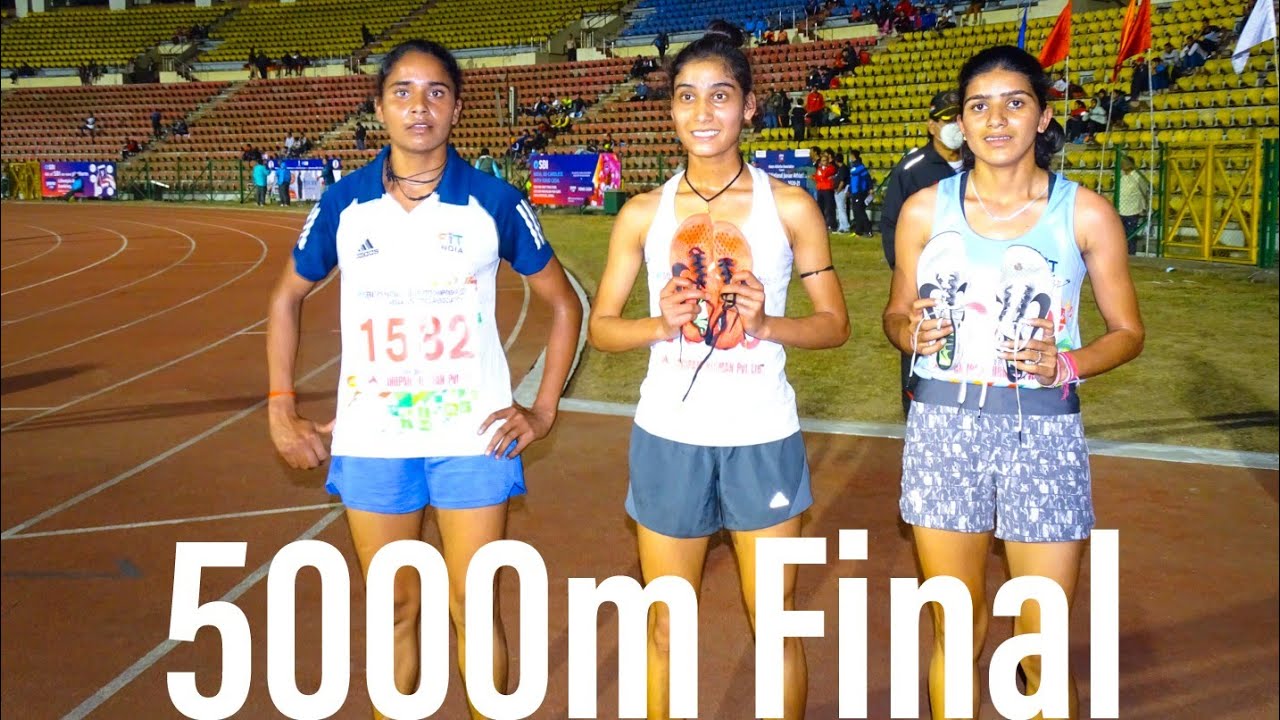 5000m Women's Final U-20 . 36th National Junior Athletics Championship 2021 Guwahati