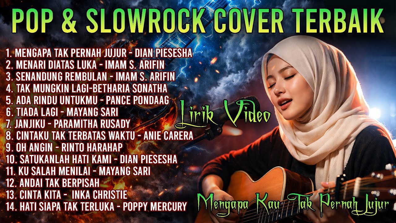 Kumpulan Lagu Tembang Kenangan Pop Slowrock | Cover Nostalgia Lirik Video | Mengapa Tak Pernah Jujur