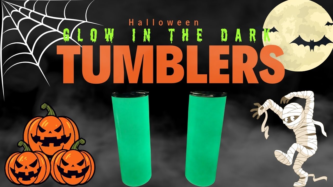 🎃🎃🦇🦇Glow In The Dark Halloween Tumblers🎃🎃🦇🦇