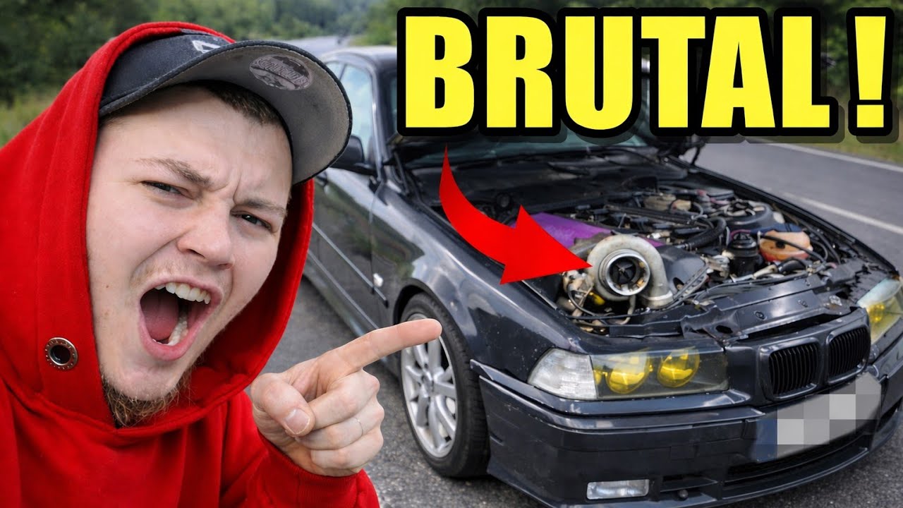 BMW e36 Turbo Probefahrt - so BRUTAL fährt er wirklich!