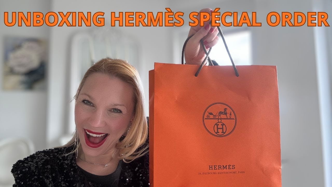 UNBOXING DE MA COMMANDE À LA CARTE SPÉCIAL ORDER DE CHEZ HERMÈS 🧡