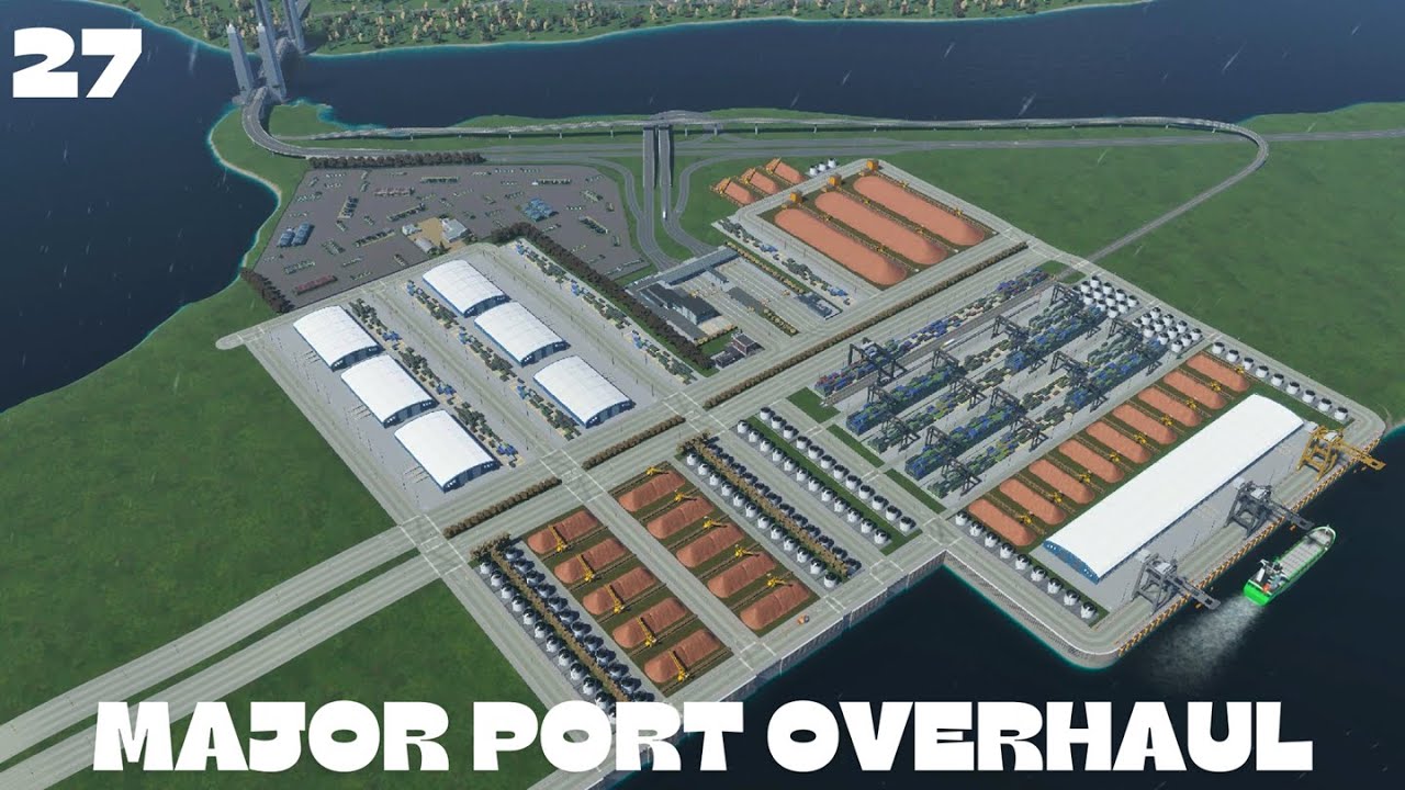 Building Woburn Ep.27 | Cargo Harbor Rebuild Continues | Cities: Skylines 2
