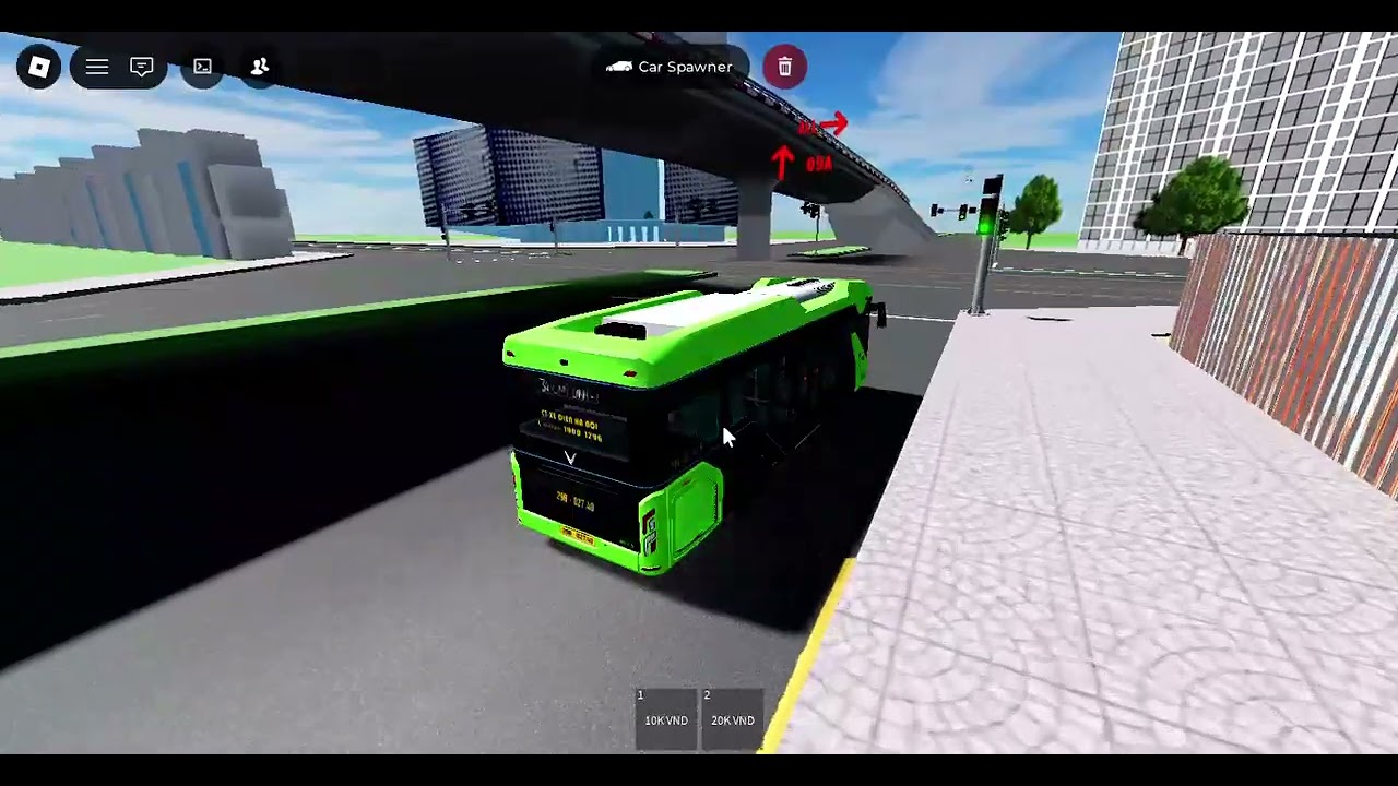 Trải nghiệm tuyến buýt điện 34: bx mỹ đình- bx gia lâm trong game roblox hành trình của/TanDung GM