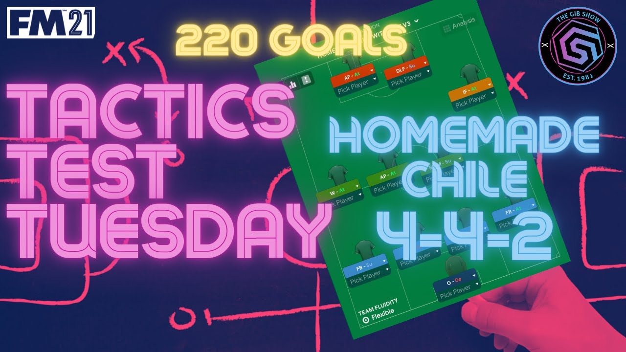 220 GOALS SCORED - TACTICS TEST TUESDAY: Homemade Chile 4-4-2 | FM21 | 21.4