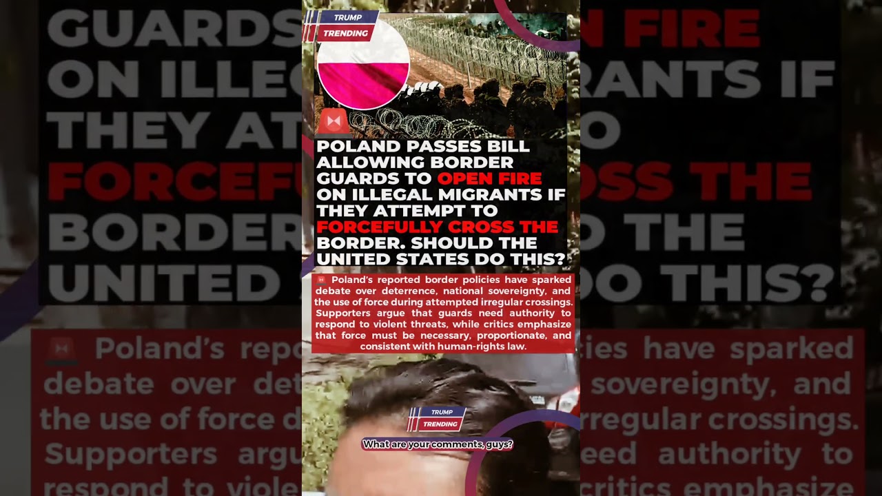 Poland's Border Policy Sparks Debate&mdash;Should the US Adopt Similar Rules? 🇵🇱 #BreakingNews #USNews #Ne
