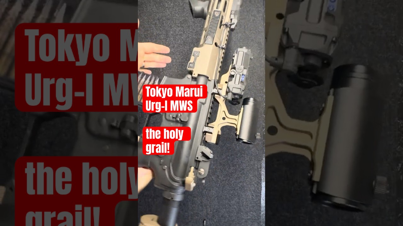 Tokyo Marui URG-I 11.5 inch GBBR MWS M4 AIRSOFT Setup #airsoft #gear #setup #reels #shorts