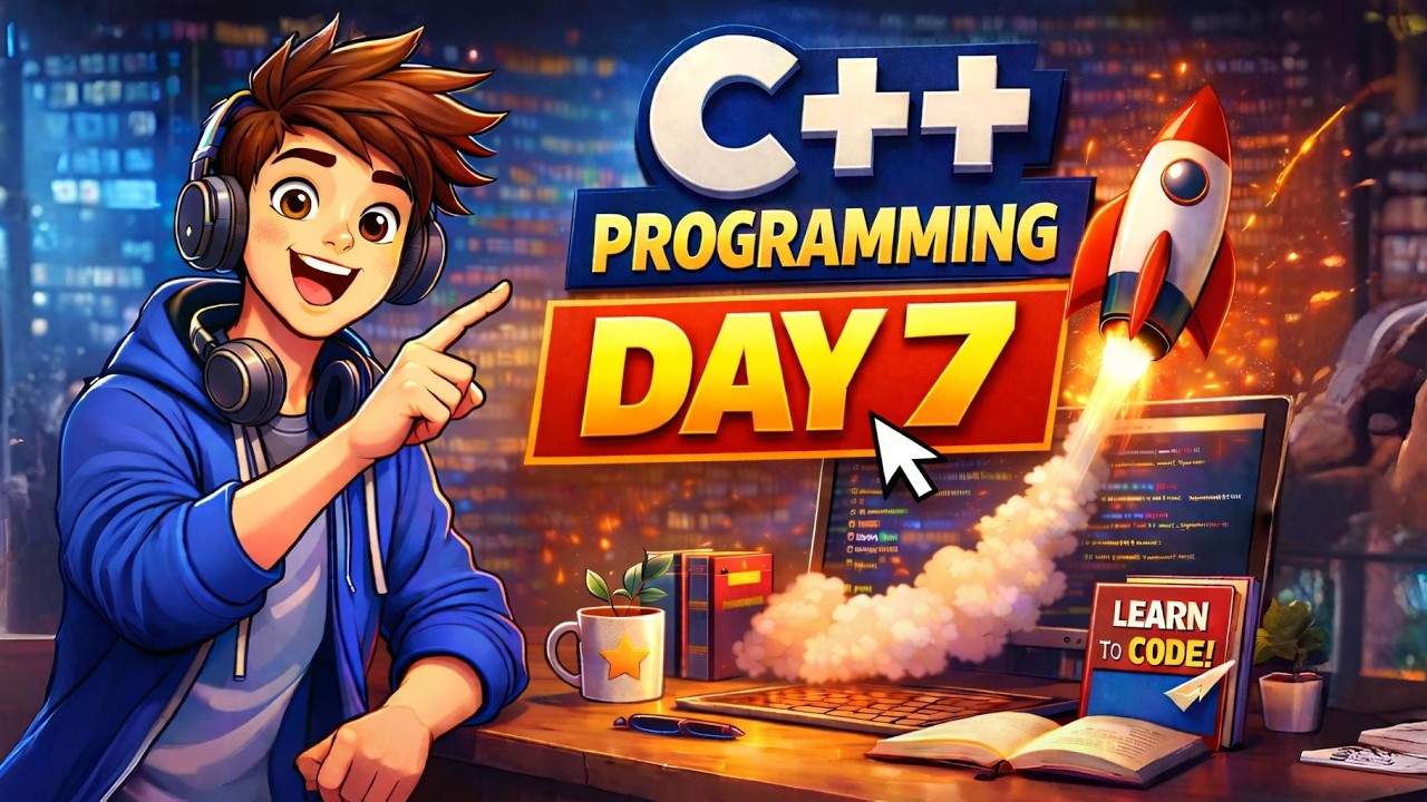 C++ Tutorial Day 7 | Functions in C++ Explained | C++ Full Course for Beginners