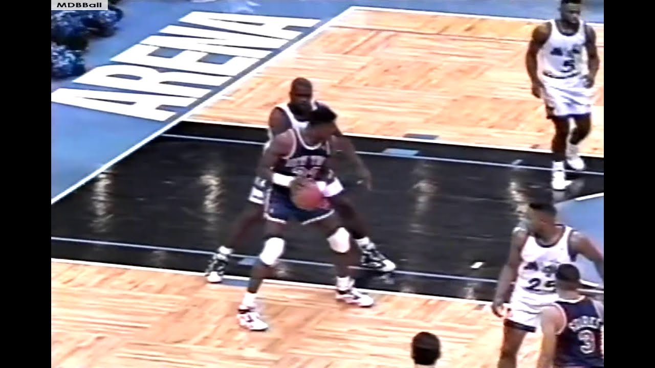 NBA On NBC - Shaq Battles Patrick Ewing In Orlando! 3OT Game! 1993