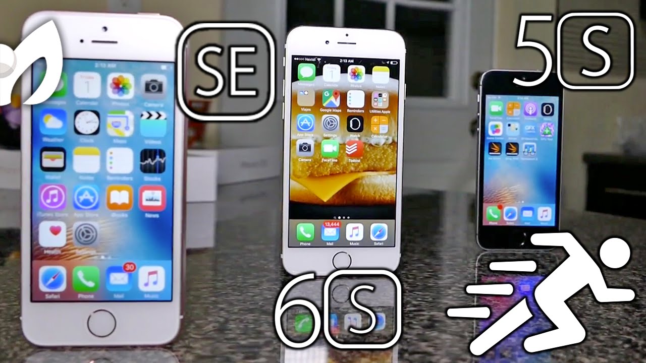 Velocidad iPhone SE Vs iPhone 6S Vs iPhone 5S COMPARACION