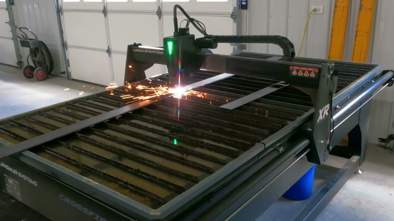 First Cuts With my Used Langmuir Crossfire XR CNC Plasma Table