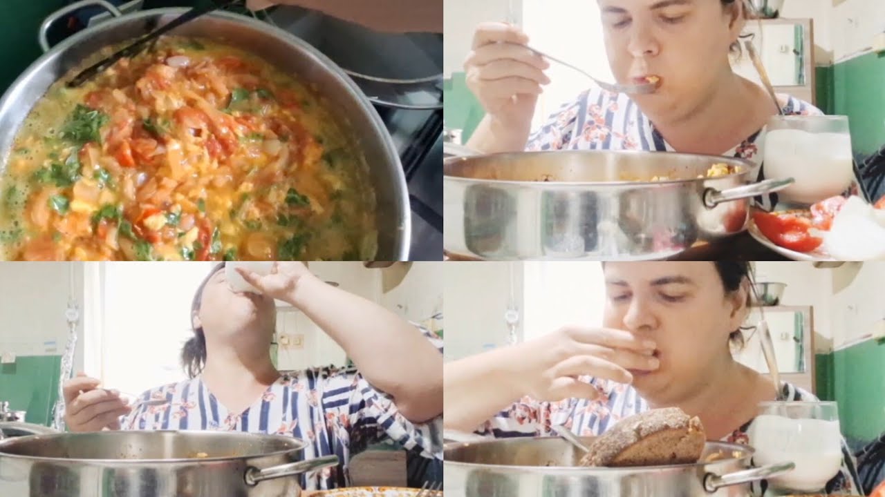 Мукбанг 😋 обжорство 😋 витаминизируюсь на осень 🍂 