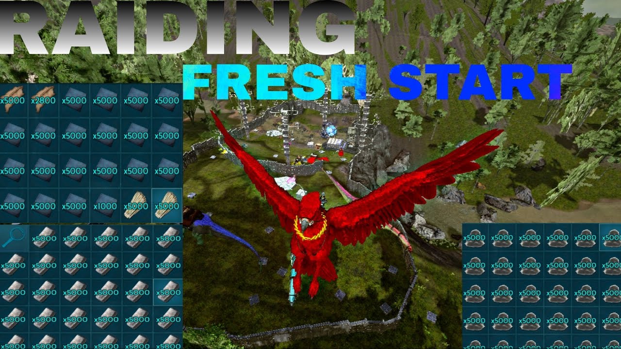 ARK MOBILE || FRESH START || RAID || BUILD