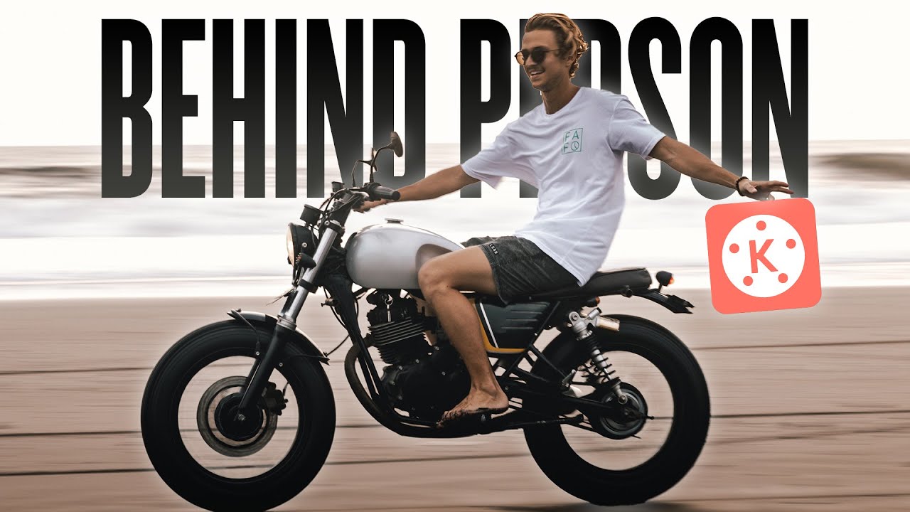 Add TEXT BEHIND PERSON Like a Pro in KineMaster