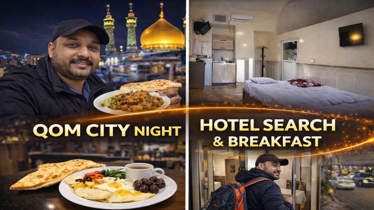 Pakistani Food in Qom Iran | Night Hotel Stay 😕 | Room Change Vlog