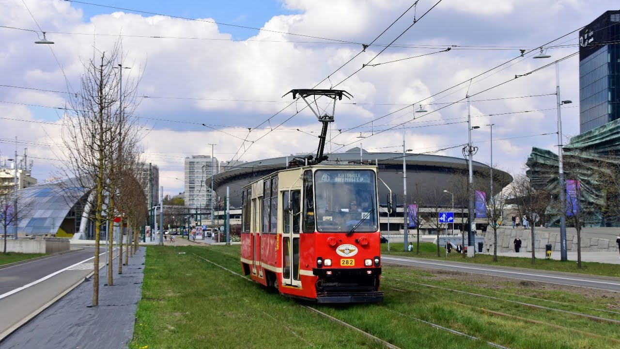 Konstal 105Na #282 - Tramwaje Śląskie (Przejazd, T43)