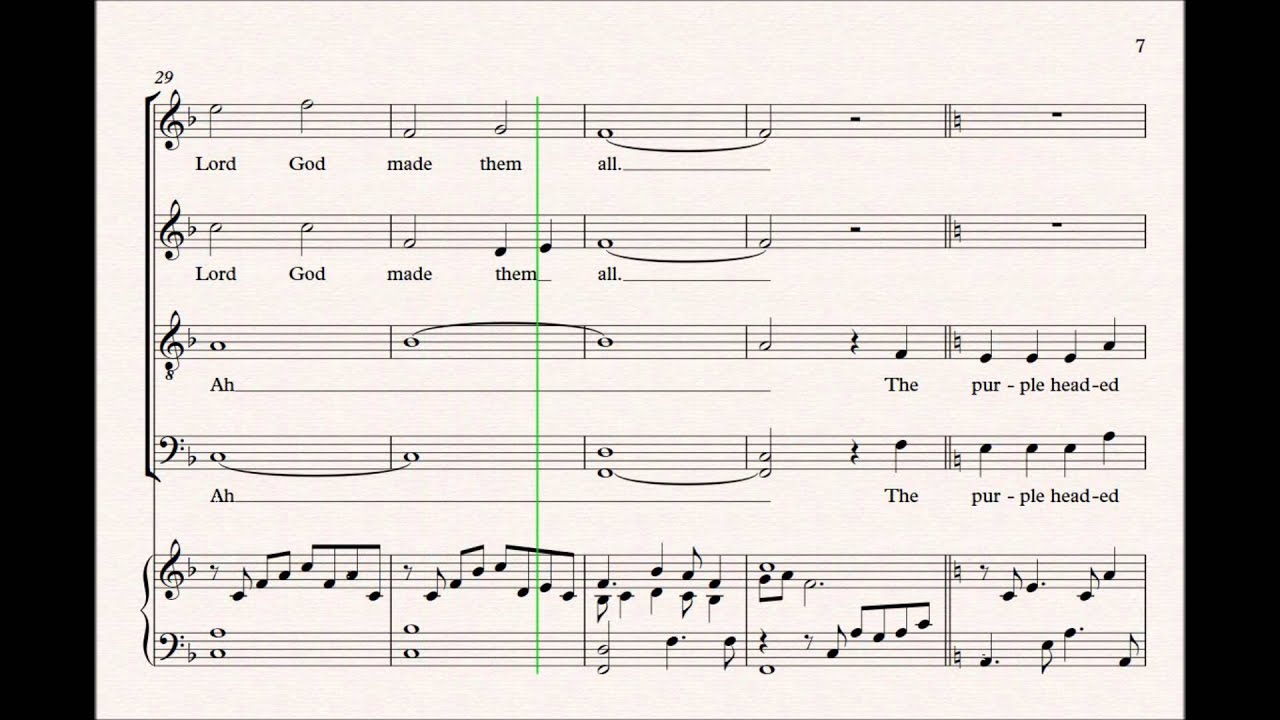 All things bright and beautiful - John Rutter