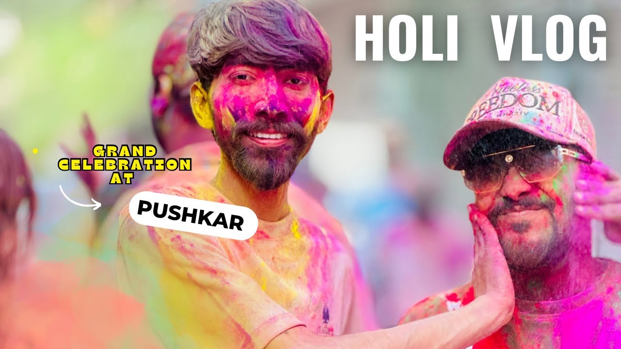 KPDA FAAD HOLI with Unbelievable Colors ! Pushkar Holi Celebration 2025 : My First Vlog |