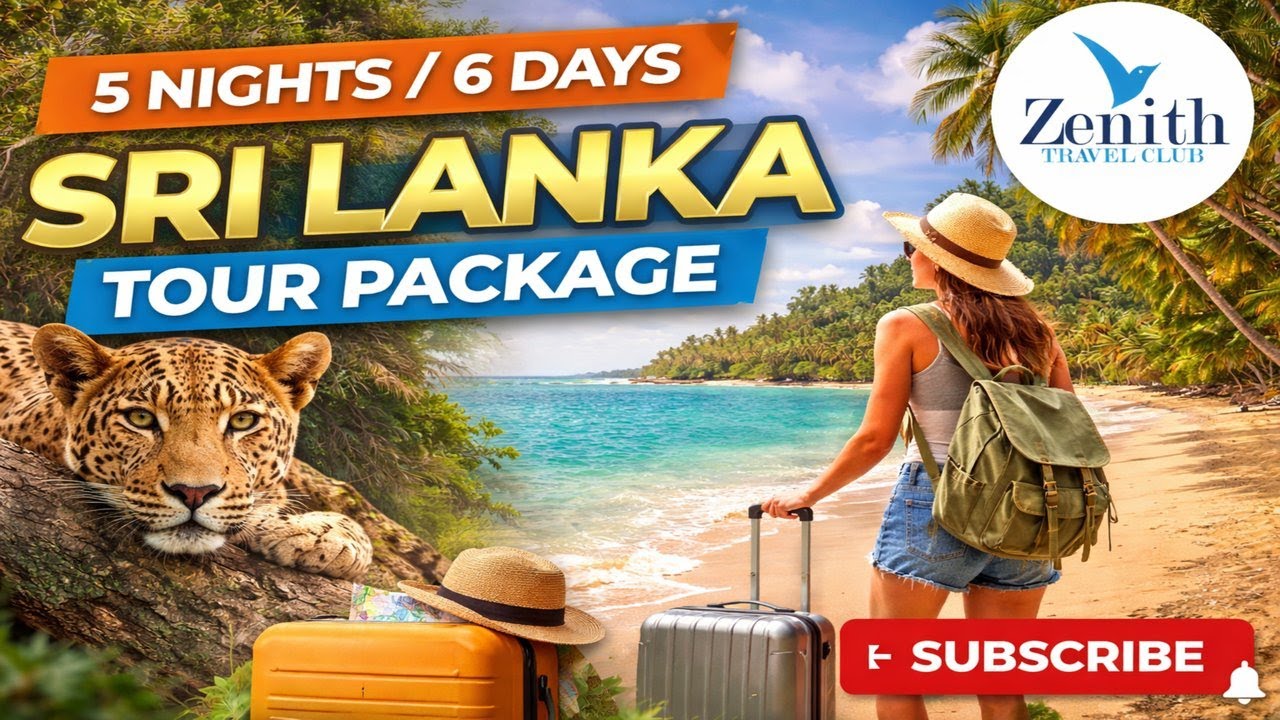 5 Nights / 6 Days Sri Lanka Tour 🇱🇰 | Negombo • Sigiriya • Kandy • Nuwara Eliya| Zenith Travel Club