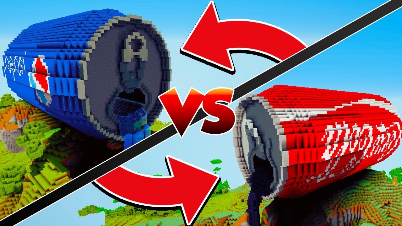 TNT LUCKY BLOCK COCA COLA VS PEPSI - Minecraft Mod Versus