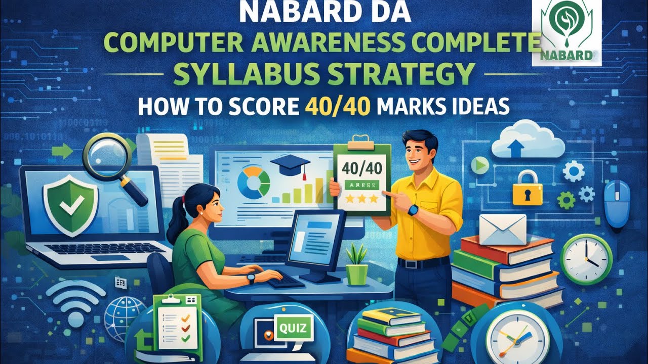 NABARD DA Computer Awareness Full Strategy | How to Score 40/40 in NABARD DA Mains Computer Section