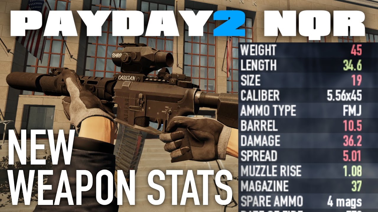 PAYDAY 2 NQR Devlog - New Weapon Stats Overview