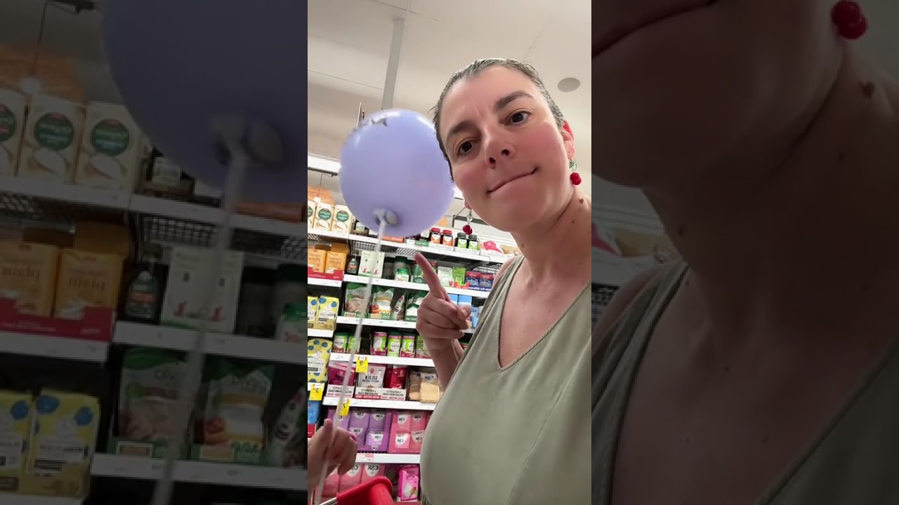 Grocery shopping at Coles with Kara