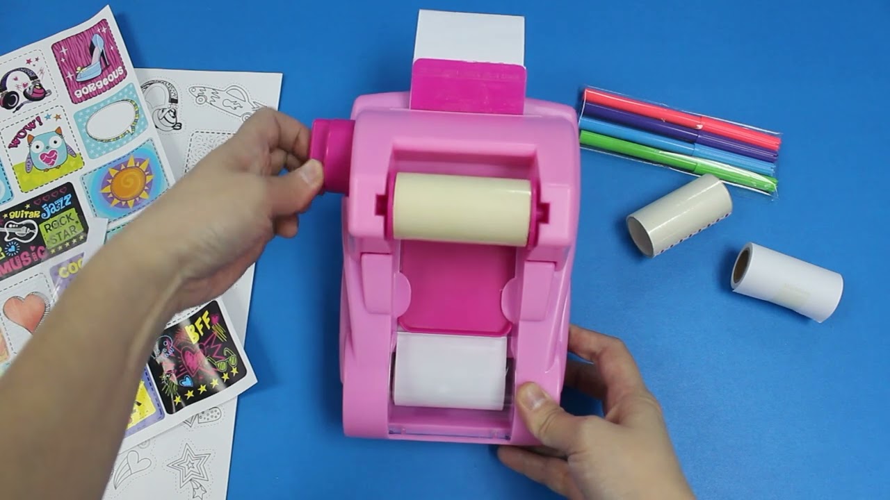 Colour It! Sticker Machine - Step by step