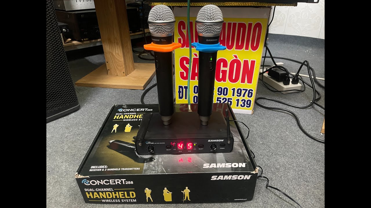 Khui Hộp Mic B&atilde;i SAMSON CONCERT288 Mới Về Tại Sang Audio