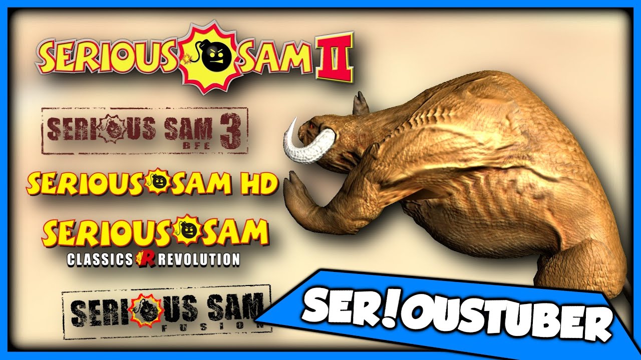 The Different versions of Serious Sam's Sirian Werebull Death