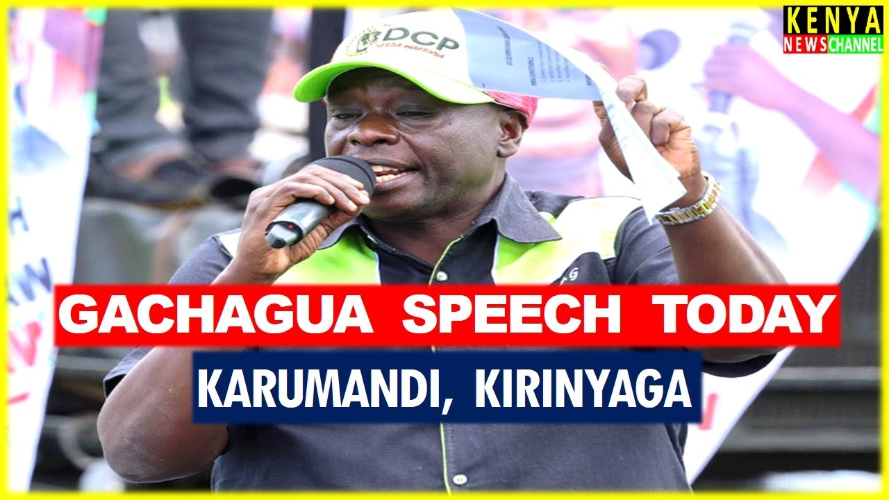Gachagua EXPLOSIVE speech today DESTROYING Ruto at Karumandi Kirinyaga DCP Party Rally