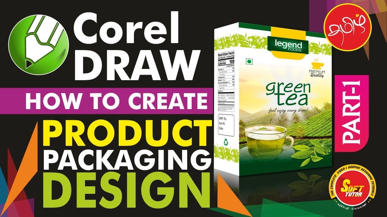 How to Create Product Packaging Design _Corel Draw in Tamil Tutorial / Soft Tutor