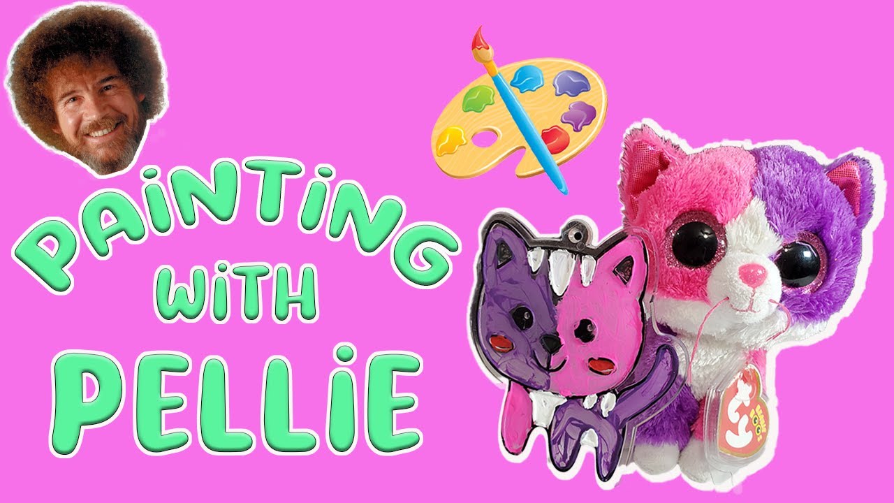Painting with Beanie Boo Pellie!