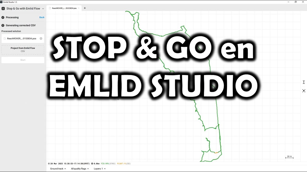 [GNSS] Posproceso STOP&GO con Emlid Studio