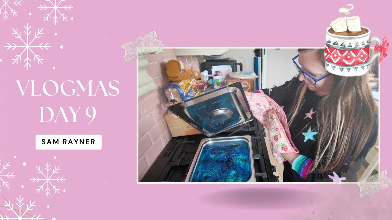 Я покрасила пряжу дома! | Vlogmas 2025 День 9