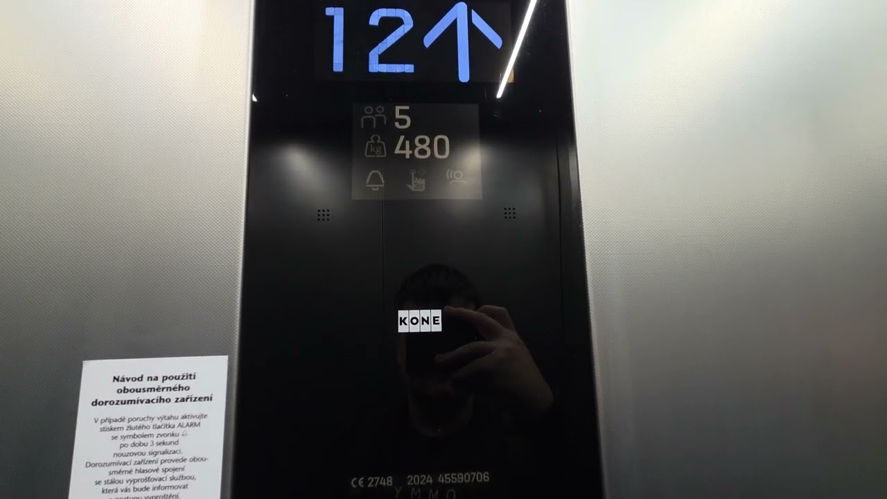 Jízda výtahem KONE Monospace
