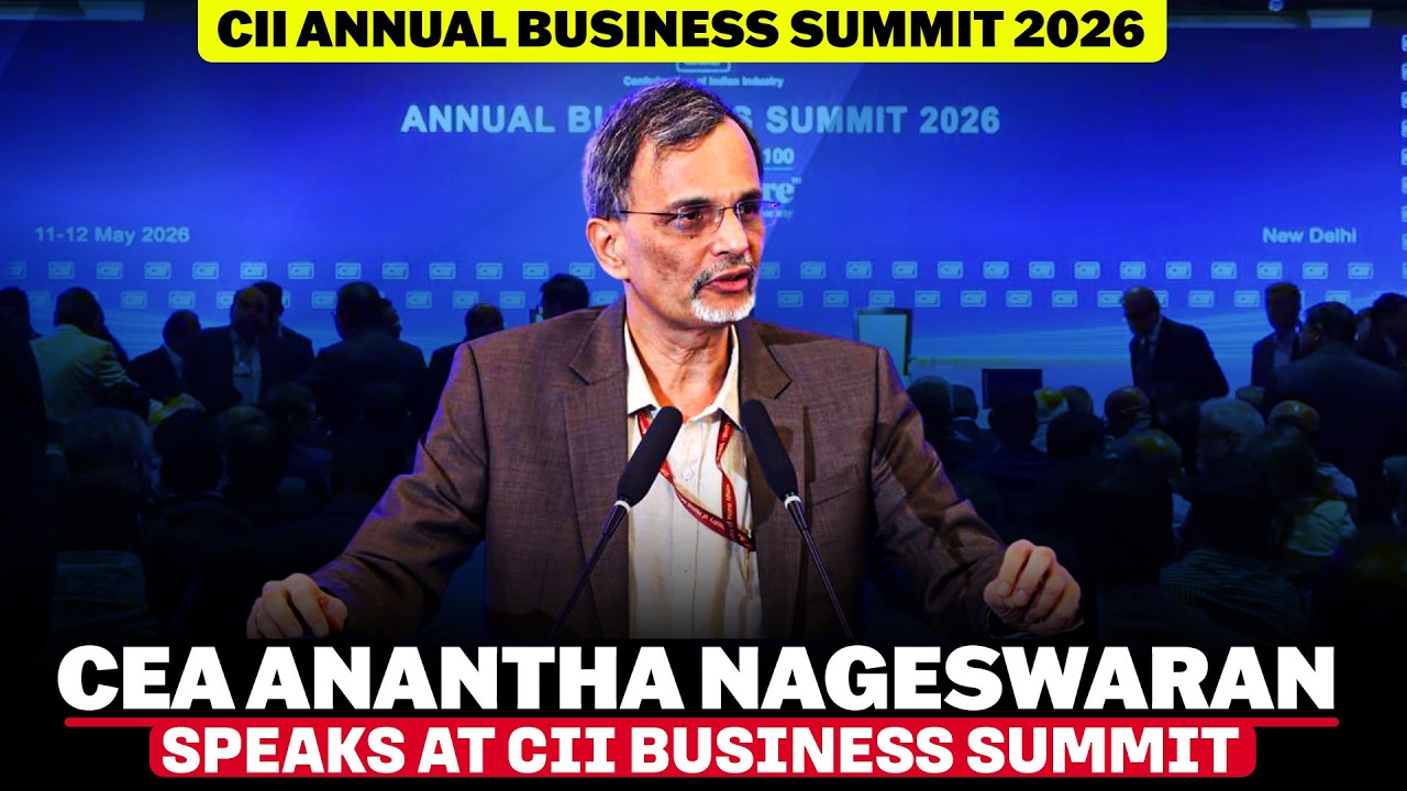Chief Economic Advisor V Anantha Nageswaran LIVE | CII Annual Business Summit | India | Economy
