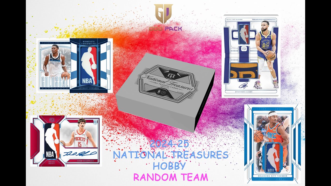 #96 God Pack Break💛💜2024-25 Panini National Treasures 🔥Sealed Case🔥RT