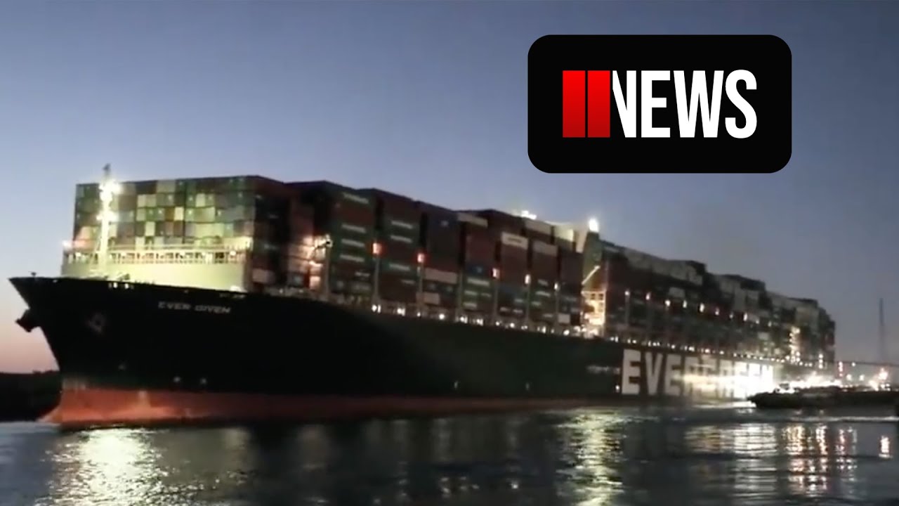 World watches as Evergreen is refloated