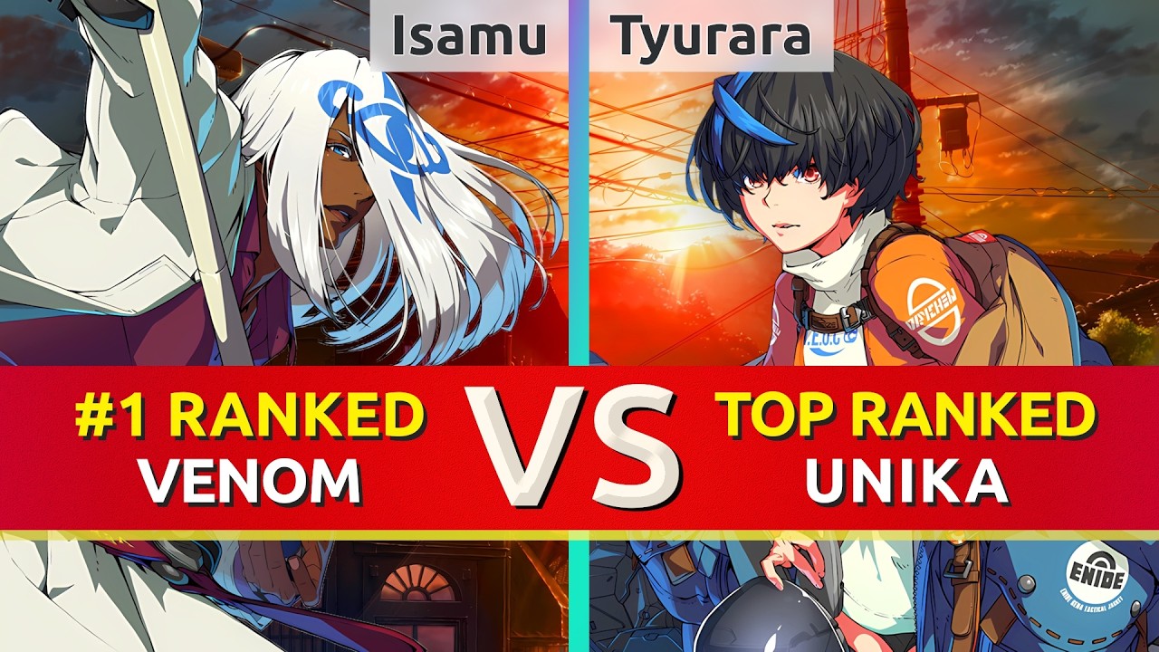 GGST ▰ Isamu (#1 Ranked Venom) vs Tyurara (TOP Ranked Unika). High Level Gameplay
