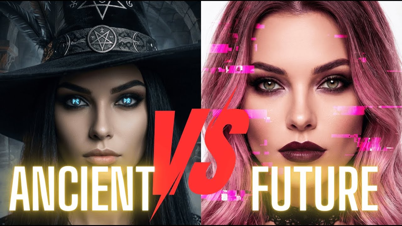 The Past Invades The Future: GOTHIC vs. MODERN Witch Battle | AI Short Film