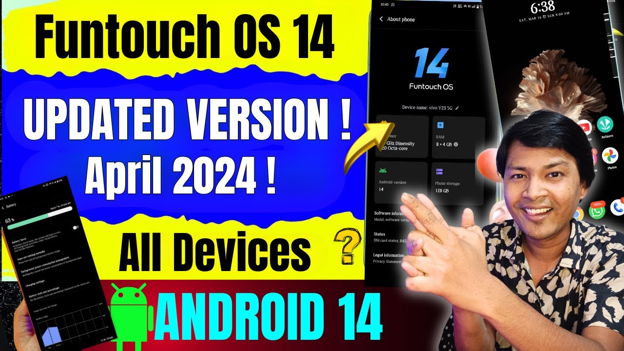 Funtouch OS 14 Android 14 Updated Version - April 2024 ! Devices ! IQOO & VIVO