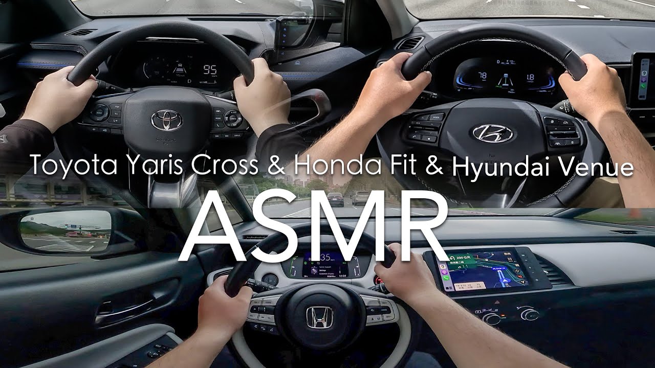 Toyota Yaris Cross & Honda Fit & Hyundai Venue【Buycartv ASMR POV Test Drive】