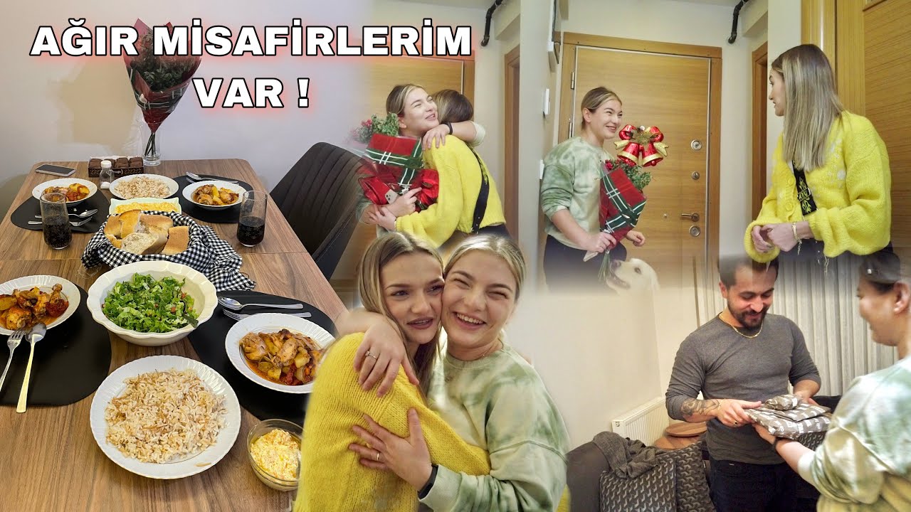 YEMEKLİ MİSAFİRİM VAR♥️| Akşam menüsü, kardeşimle bol kahkahalı gün 🤩yılbaşı hediyelerimiz #aralog
