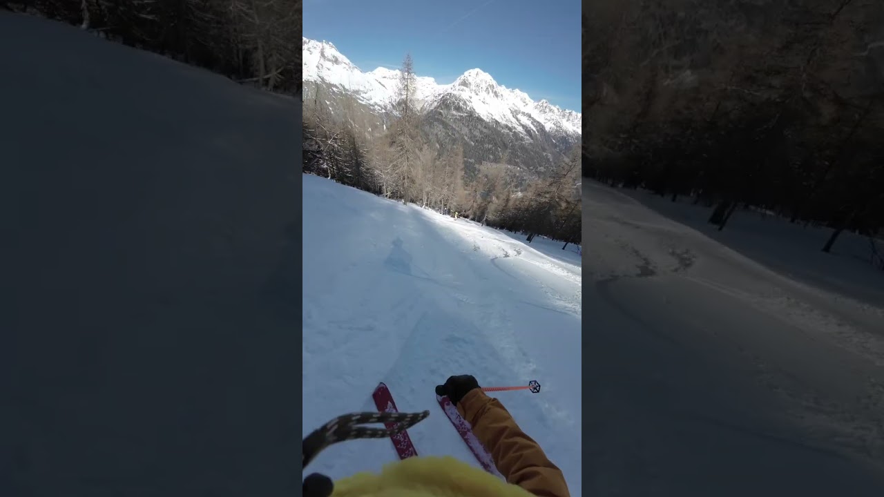 ⛷️tree run in Chamonix 