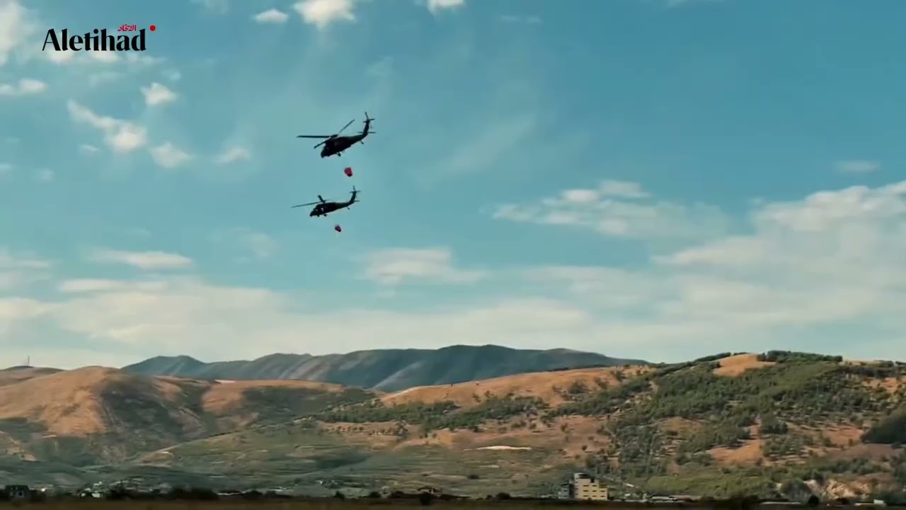 #UAE rescue team continues efforts to extinguish #wildfires in #Albania