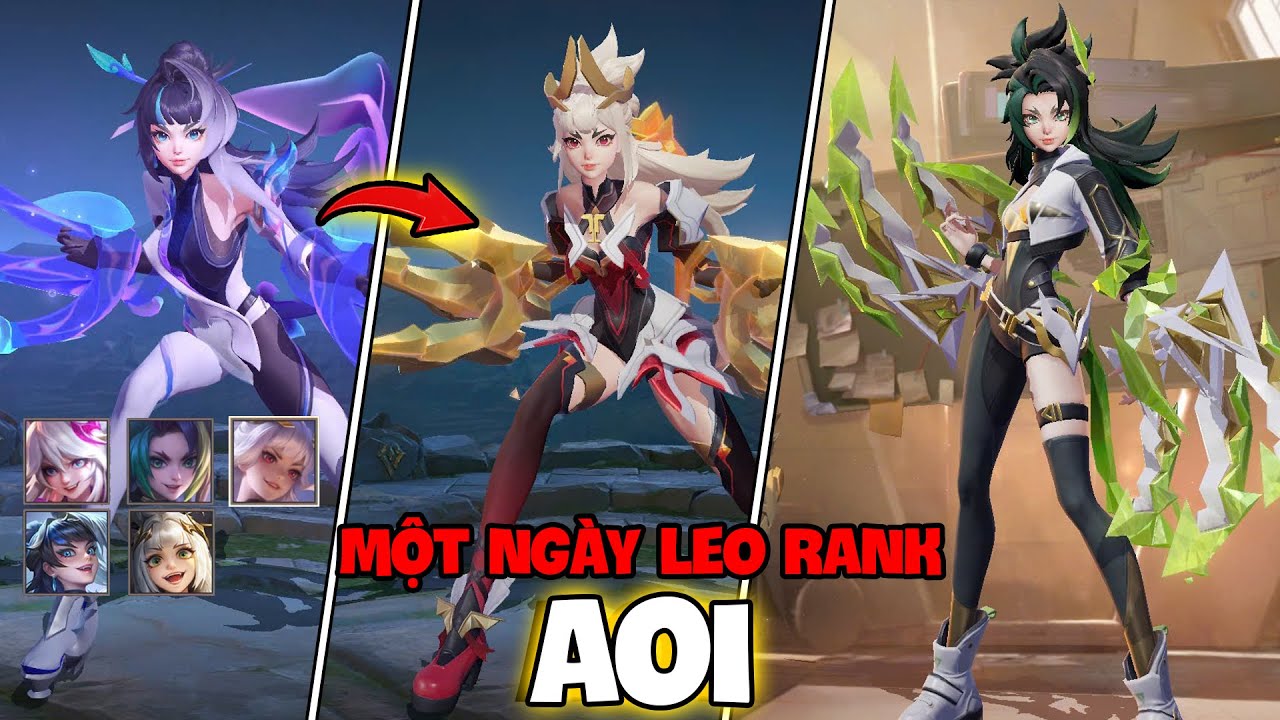 VUX ONE DAY OF RANK CLIMBING WITH ALL SKINS OF AOI QUEEN MISSION DEPARTMENT OF LIEN QUAN MOBILE