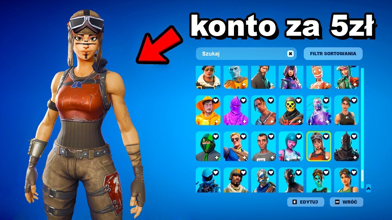 KUPIŁEM KONTO z RENEGADE RAIDER za 5ZŁ w Fortnite...