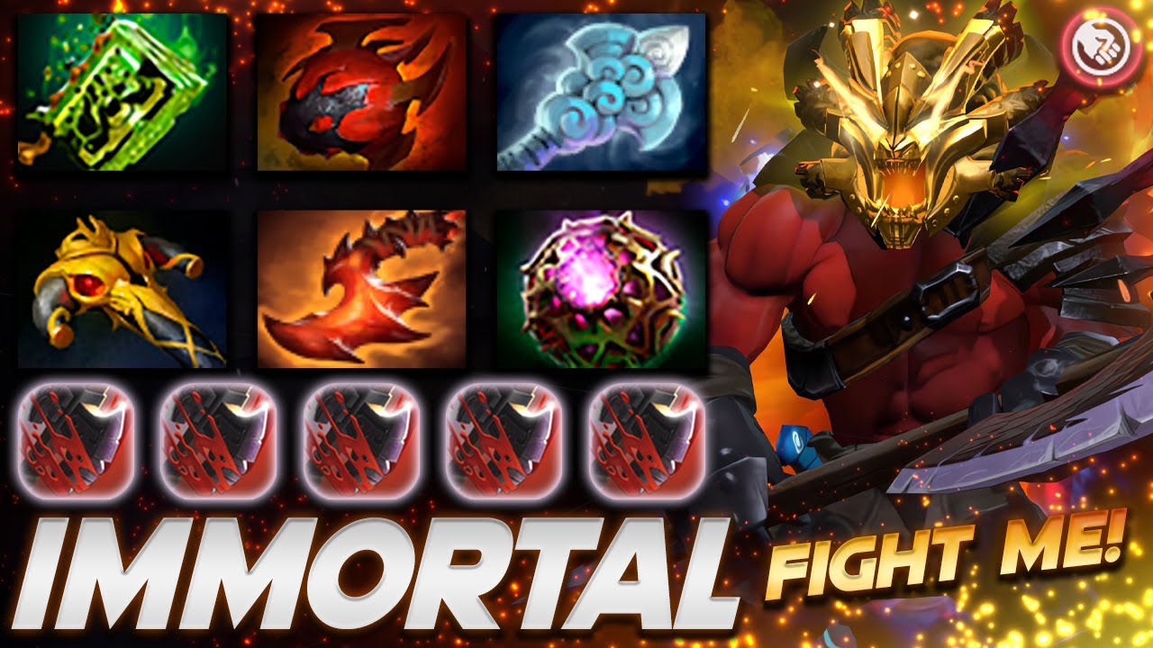 Axe Immortal Berserk - Fight Me! - Dota 2 Pro Gameplay [Watch & Learn]