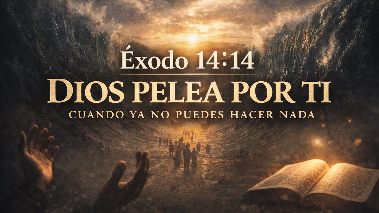 Éxodo 14:14 | Cuando Ya No Puedes Hacer Nada, Dios Pelea Por Ti #oracion #fe #dios #fyp 