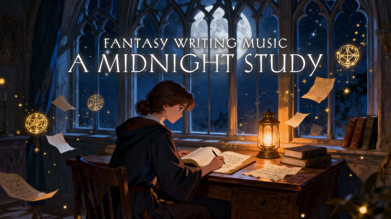 POV : You're Studying for Magical Final Exam under The Moon 🌙 | Fantasy Study Music for Focus